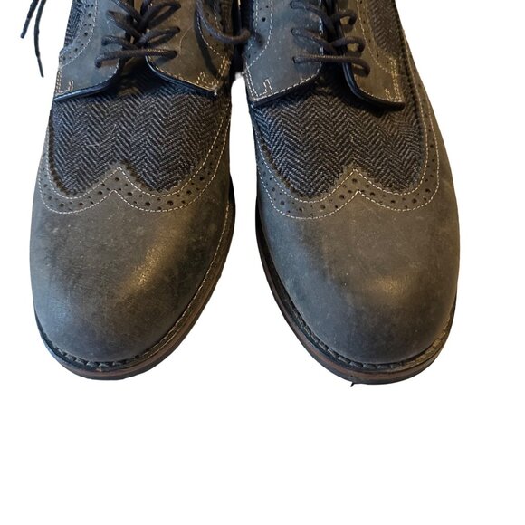 GH Bass & Co gray loafer Oxford Bass-Will leather and fabric size 10.5 M main image 6